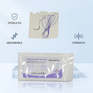 Medical Synthetic Sutures Sterilised Surgical Polyglycolic Acid PGLA PGCL Suture Thread