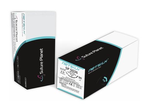 Netsilk Black Braided Silk Suture