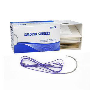 Medical Nylon & Polyglycolic Acid Violet PGA Surgical Suture
