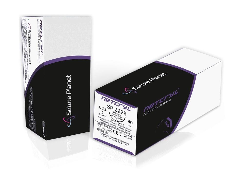 Netcryl Polyglactin 910 Synthetic Absorbable Suture Pack