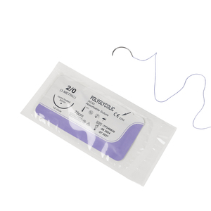 CE ISO Certified Medical Surgical Suture Polyglycolic Acid Suture with Needle